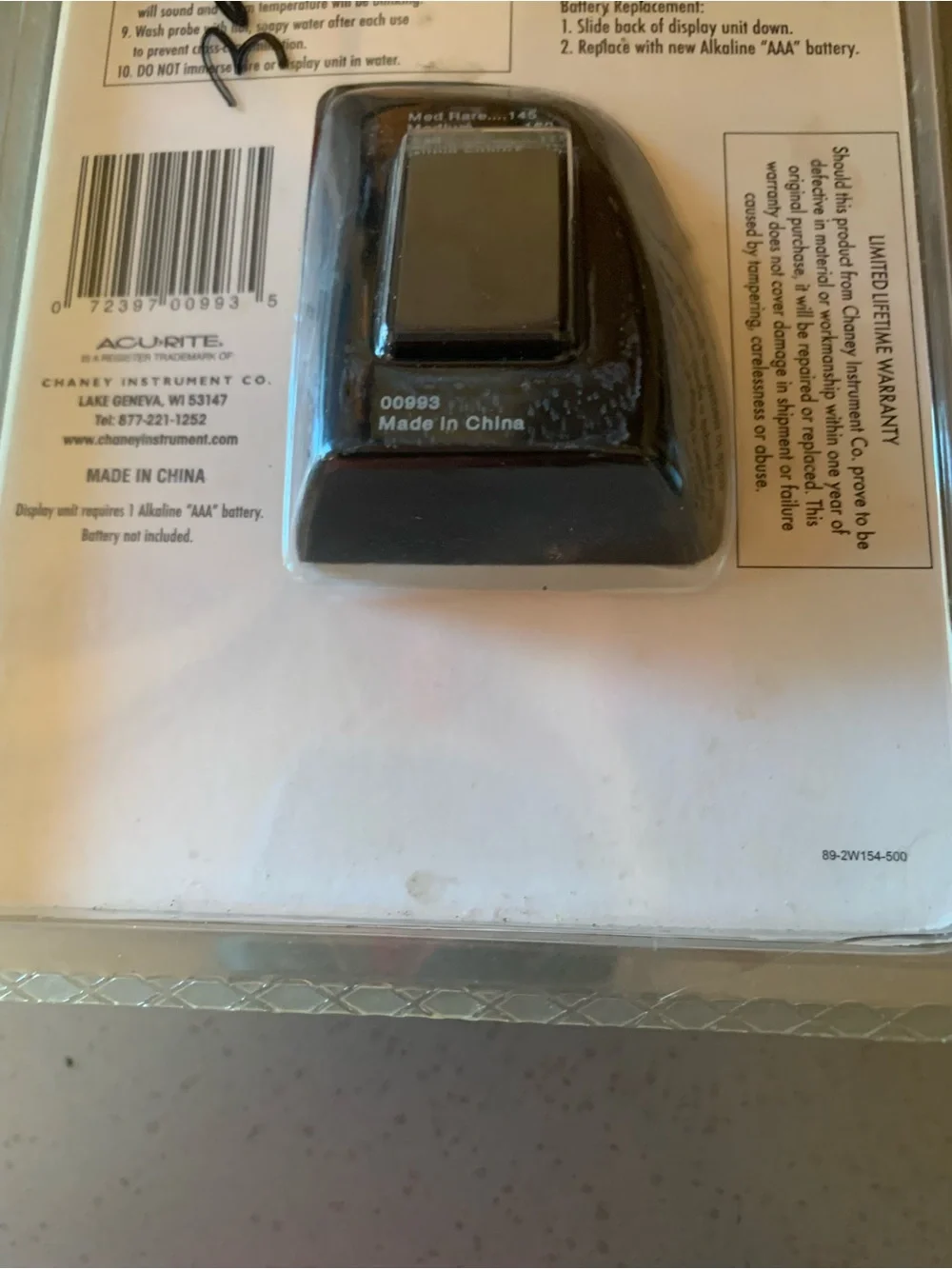 Kitchen Essentials, NEW IN PACKAGE, digital meat thermometer with probe.